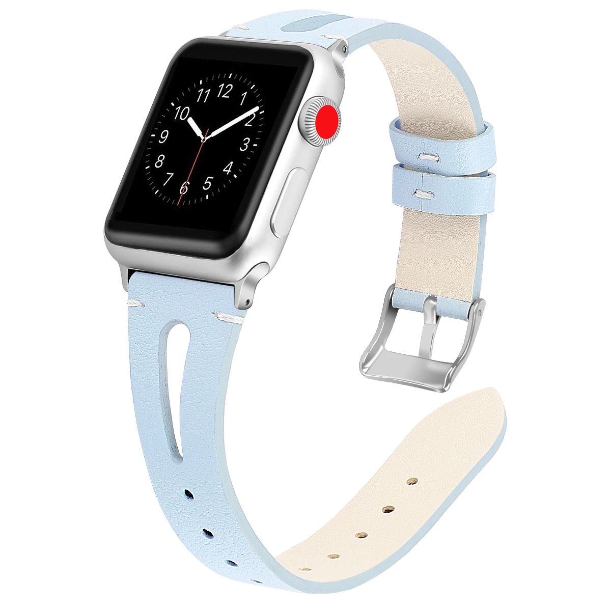 Ремешок сменный для Apple Watch Band 38 мм 44 40 42 кожаный браслет Iwatch 83010|Ремешки часов| |