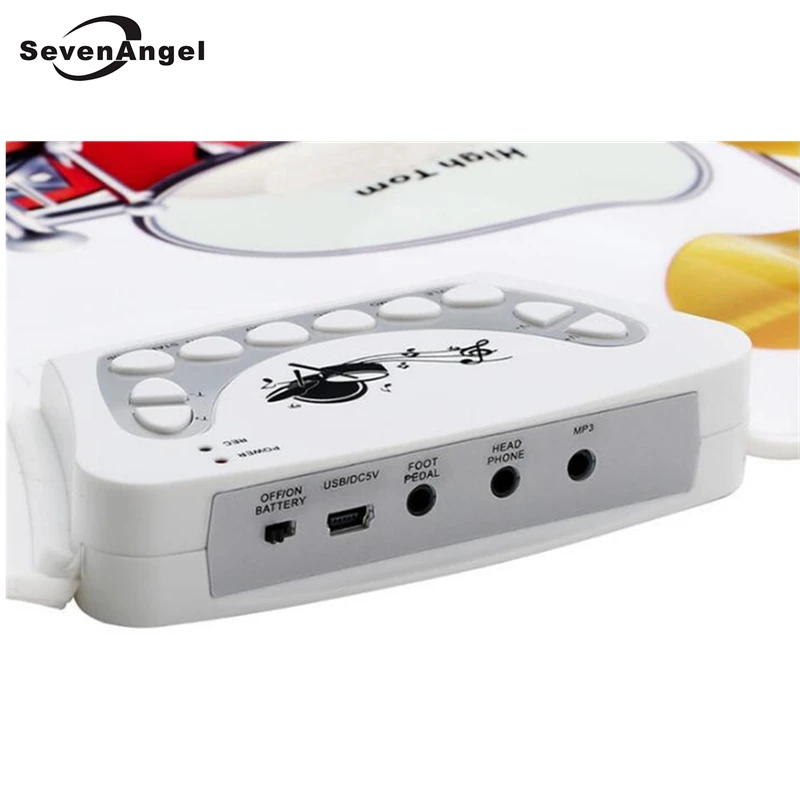 USB барабанный набор PC Настольный ручной скручивающийся электронный коврик