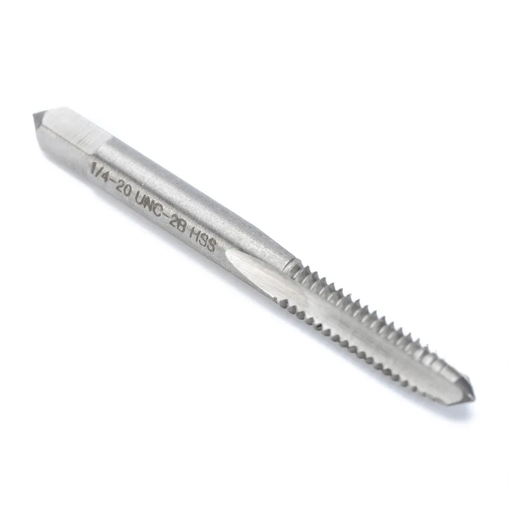 

1pc 1/4-20 UNC-2B Thread Tap 70mm Spiral Point Flute High Speed Steel Attack Pipe Plate G Tap Hand Tapping Tool Repair Machine
