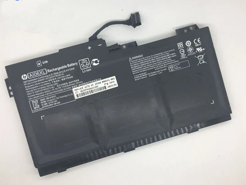 

New genuine Battery FOR HP ZBook 17 G3 808397-421, 808451-001, A106XL, AI06XL, HSTNN-C86C, HSTNN-LB6X 11.4V 96WH