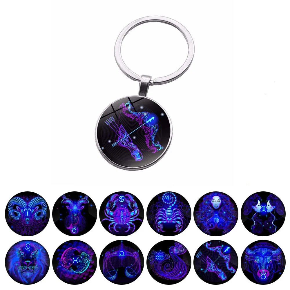Знак зодиака брелок 12 Созвездие Лев Дева весы скорпион кулон Стрелец двойное