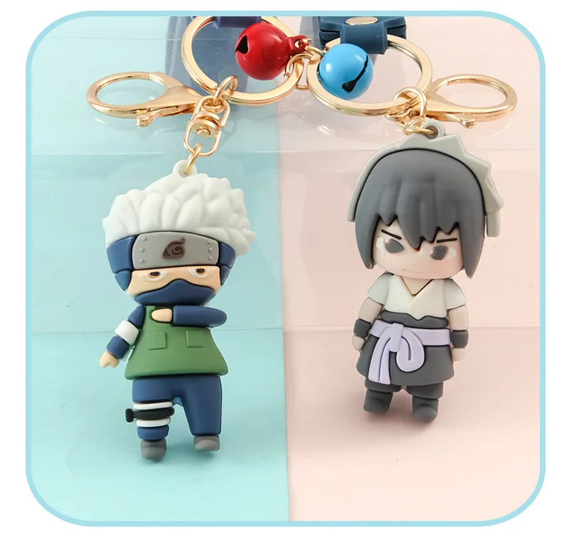 Брелок с символикой Наруто Аниме милым изображением мультяшного персонажа Стиль