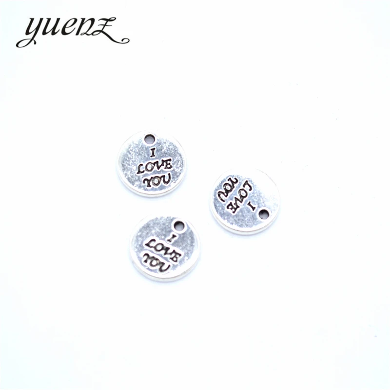 Название товара: Накладки на ювелирные изделия в ретро-стиле с античным серебряным цветом и английским названием, 25 штук, подходят для изготовления сережек, брелоков, украшений для волос, карточек и подвесок, размер 10*10мм, модель S282.