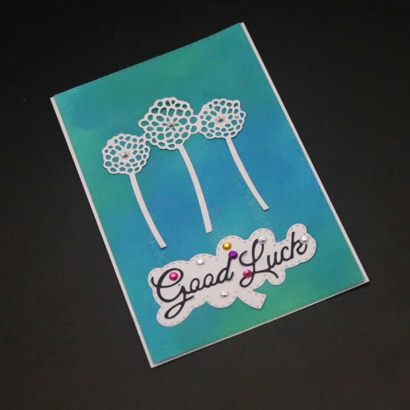 Удачи надпись Одуванчик рамка металлические Вырубные штампы Troqueladora трафарет для