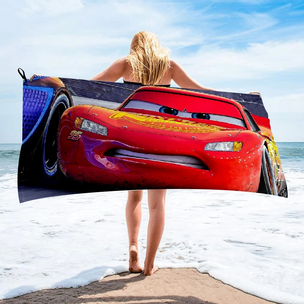 Банное полотенце из микрофибры Lightning Mcqueen пляжное женская шелковая длинная юбка с