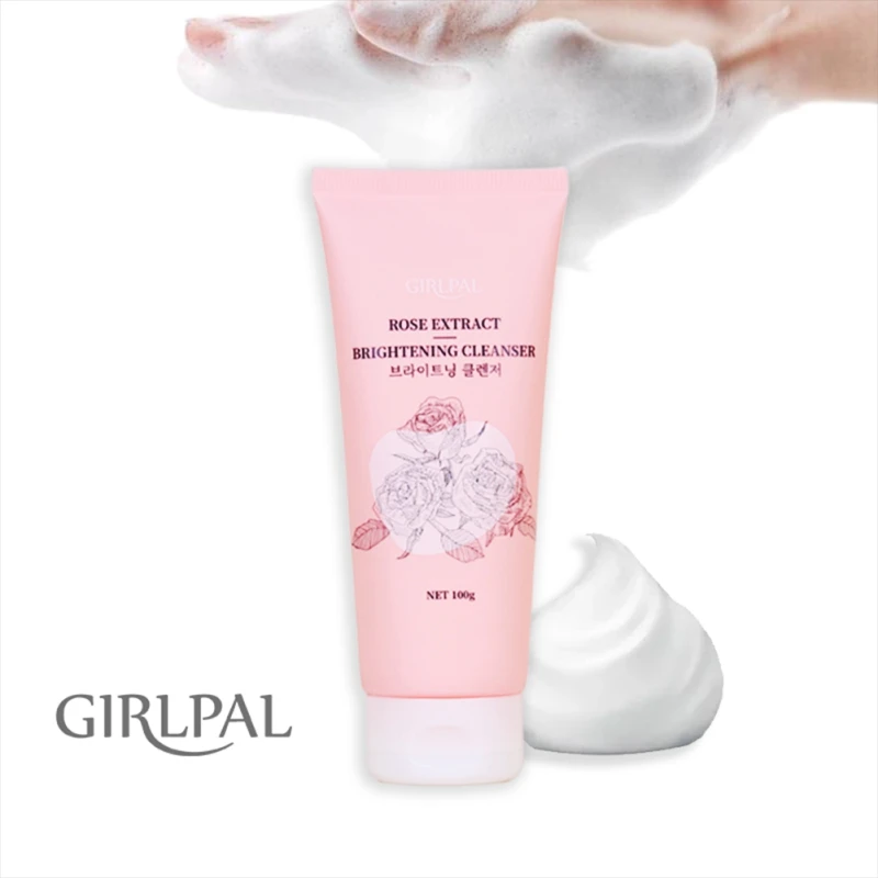 

Hot Rose Amino Acid Facial Cleanser Cleansing Cream Oil-Control Anti Acne Deep Clean Moisturizing Face Washing 100g Selling