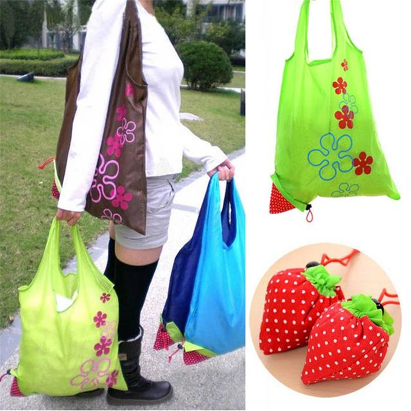 Модная сумка для покупок портативная складная креативная многоразовая