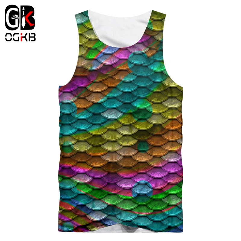 OGKB бесплатная доставка рубашки без рукавов майки мужские крутые с принтом