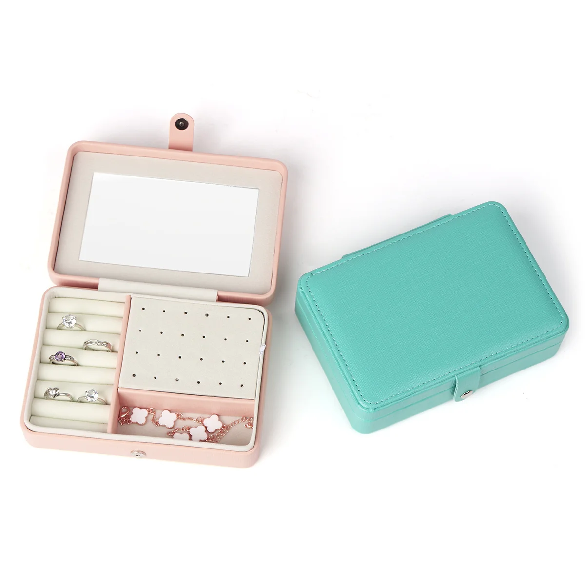 Портативная коробка для упаковки ювелирных изделий витрина женских колец серег