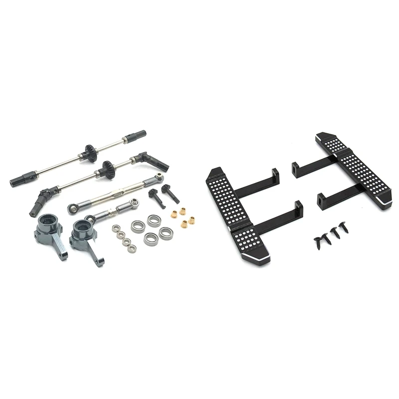 

Steel Gear Bridge Axle Gears For WPL B14 B24 C14 C24 C34 C44 B16 B36 1/16 & Pedal Side Plate Slider For MN D90 D91