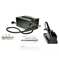 two in one welding station 952d soldering station hot air with 4 nozzles pump type soldering station for phone repair