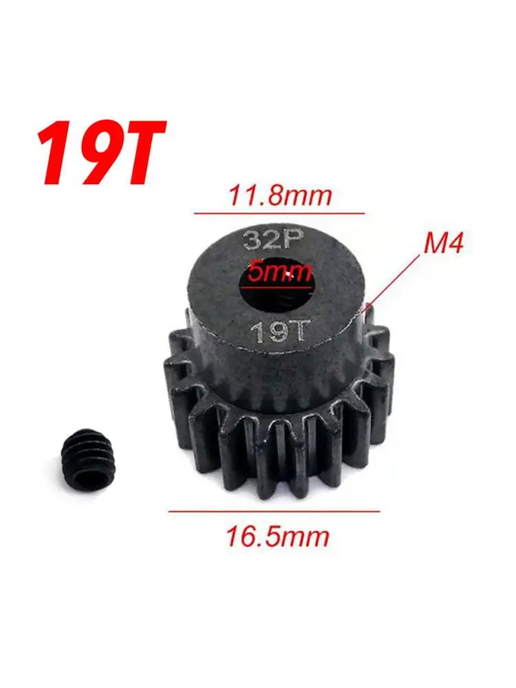 32P Spur Gear Steel Metal Motor Pinion 15T 17T 19T Reduction RC Car Accessories | Игрушки и хобби