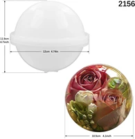 large sphere round silicone mold for resin epoxy jewelry making candle wax homemade soap bath bomb