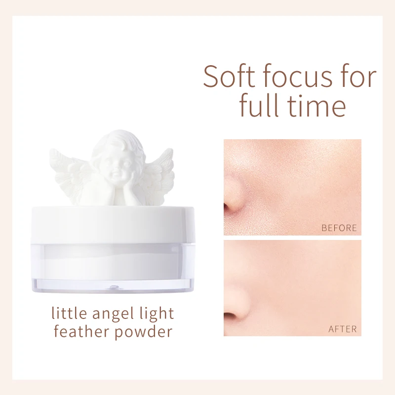 Пудра для макияжа ZUK Angel пудра рассыпчатая лица косметики водостойкая стойкая
