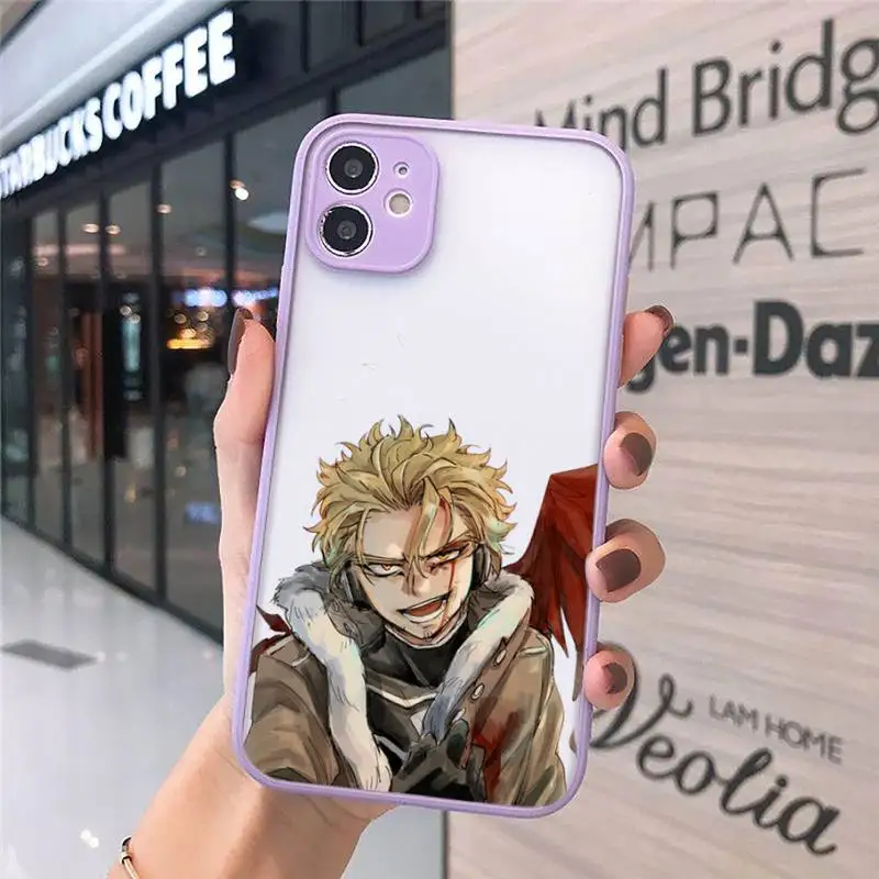 

Hawks Coat hot japan anime Phone Case matte transparent For iphone 7 8 11 12 plus mini x xs xr pro max cover