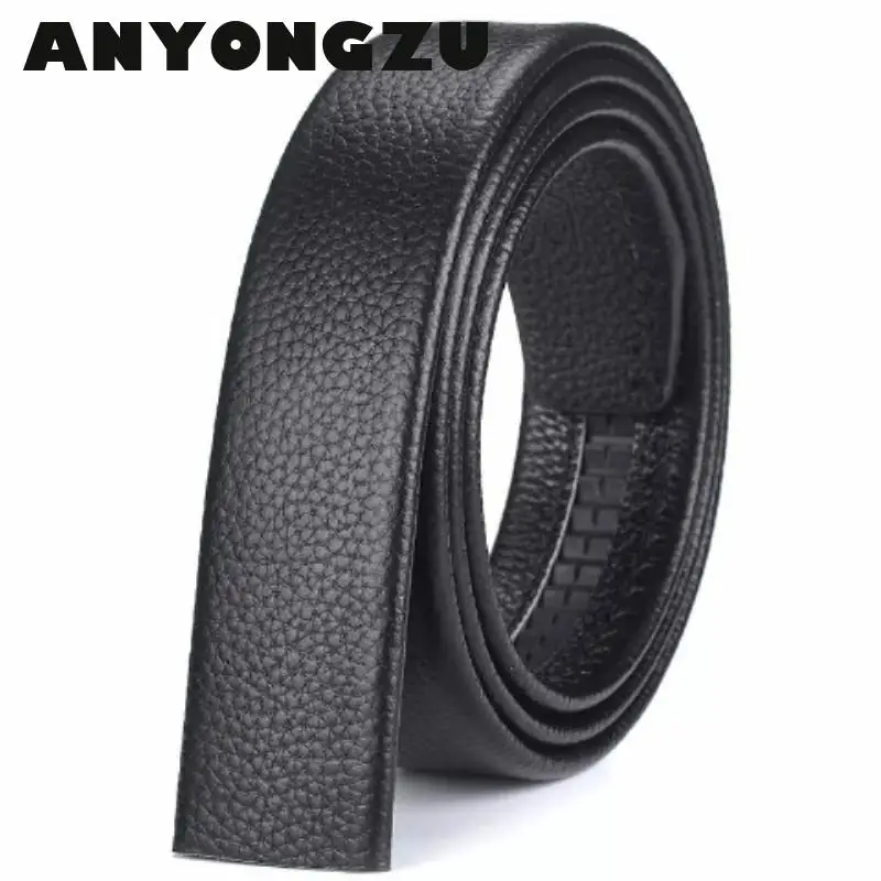 Men no buckle, automatic belt real cowhide  And aged Young Waistband Automatically Buckled Body  115 120 125 130CM business belt