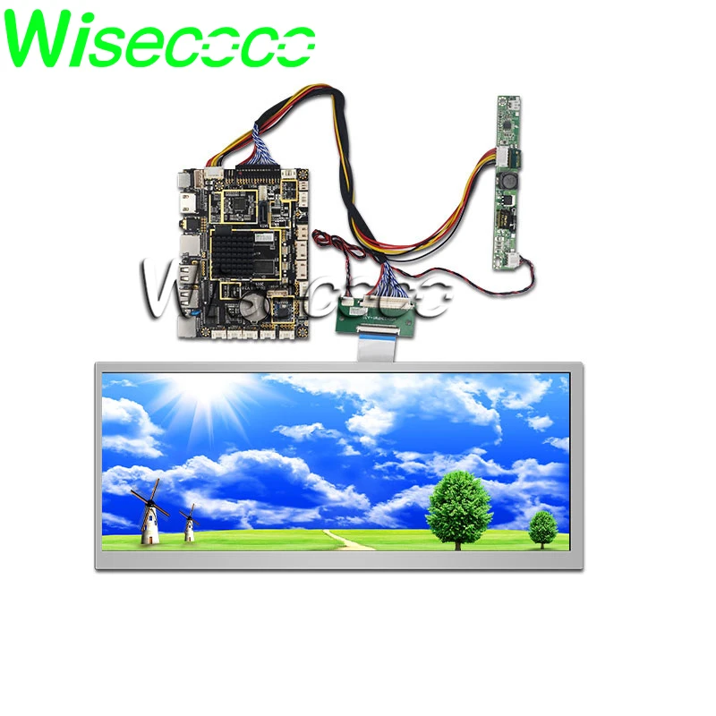 ЖК дисплей wisecoco HSD123KPW1 A30 12 3 дюйма 1920x720 автомобильная система Andriod с высокой