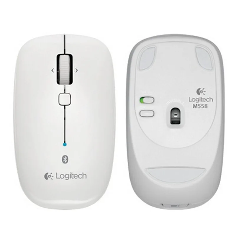 

Logitech Original M558 Bluetooth Wireless Mouse Pure White 1000 DPI 2.4Ghz Mouse for Mac/Windows PC Official Agency Test Support