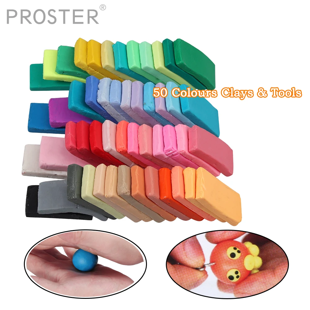 Proster 50 Цвет мягкая глина с инструментами DIY небольшой лазерный орнамент модели