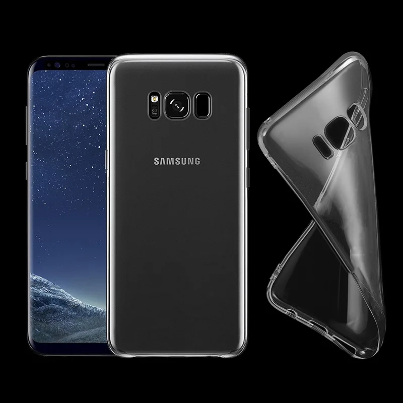 Ультратонкий силиконовый прозрачный ТПУ чехол для телефона Samsung Galaxy S8/S8 Plus S8Plus