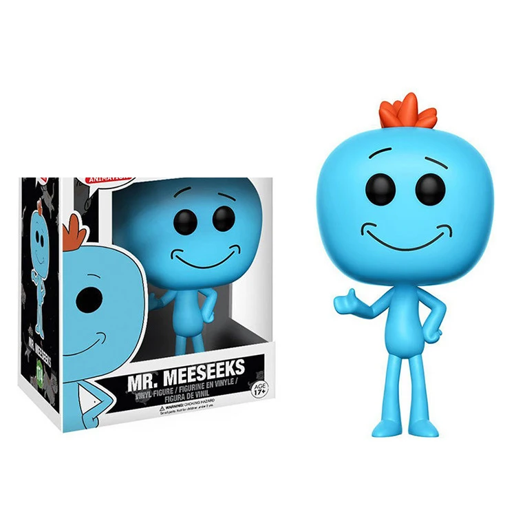Фигурки Funko pop Rick из мультфильма модель и Morty виниловые куклы MR.MEESEEKS PICKLE RICK with Laser