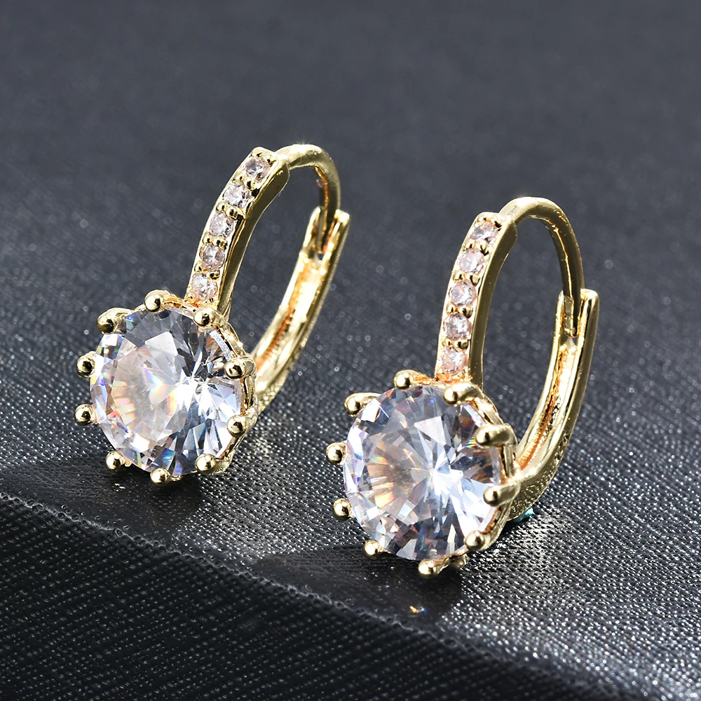 2020 NEW 11 Colors Elegant Drop Earrings Women Jewelry Cubic Zircon Dangle Korean Wedding Accessories | Украшения и аксессуары