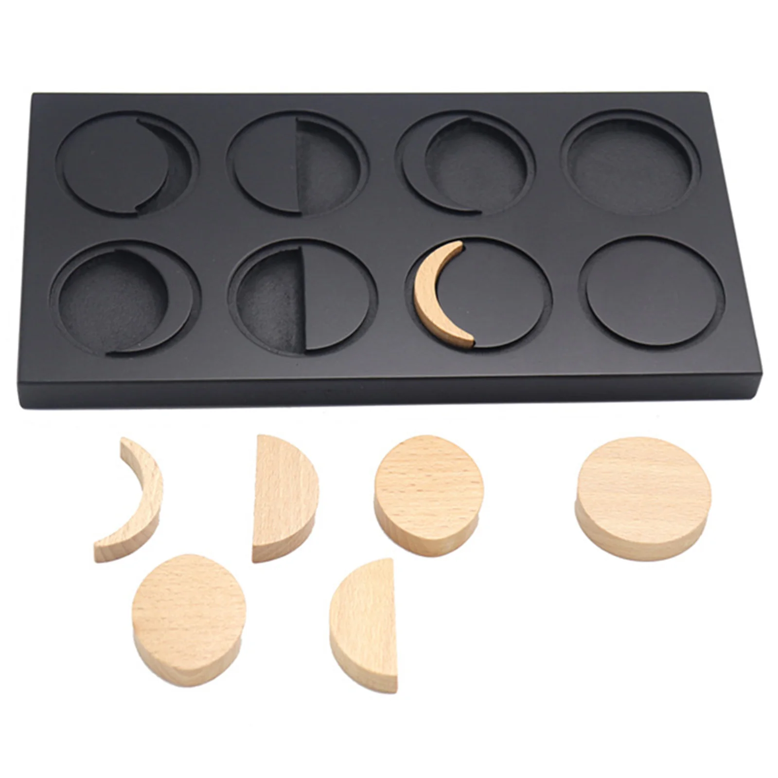 

Baby Montessori Science Toys 8 Moon Phases Changes Moon Figures Puzzle Toys For Children 3 Years Old Educational Learning Gift
