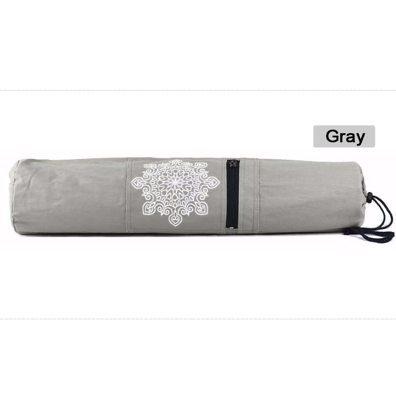 Холщовый практичный Коврик для йоги пилатеса 70 см x 16 переносной ремень сумка на