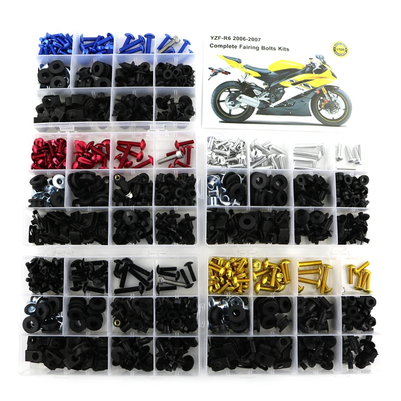 Подходит для Yamaha YZF-R6 YZF R6 2006 2007 мотоциклетные комплекты обтекателей болтов