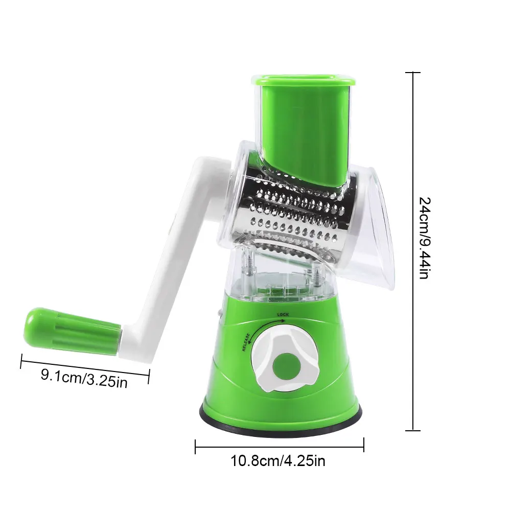 3 In1 ручная овощерезка слайсер многофункциональный Круглый Терка-шинковка для