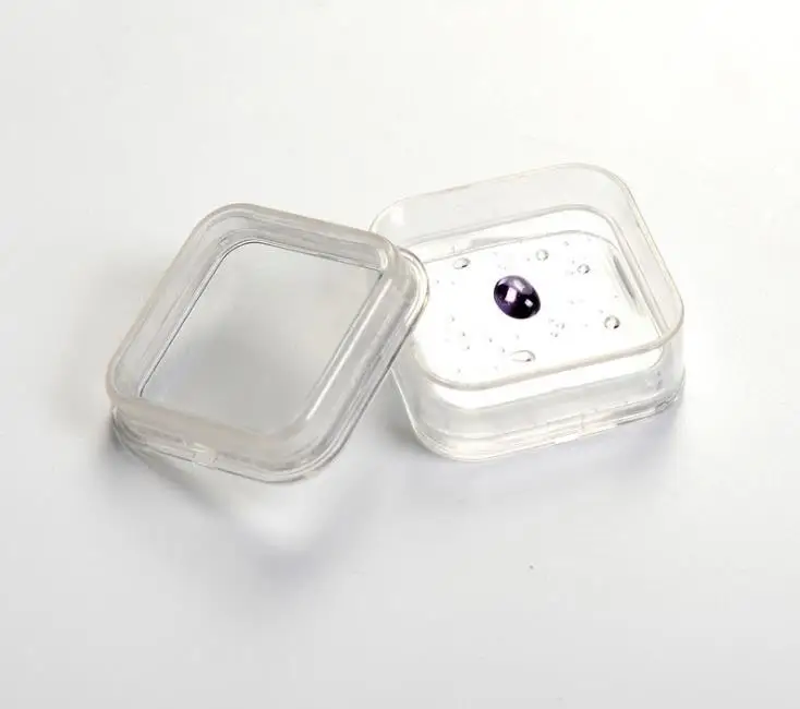 40*40 мм прозрачный плавающий витрина серьги драгоценные Камни кольцо ювелирные