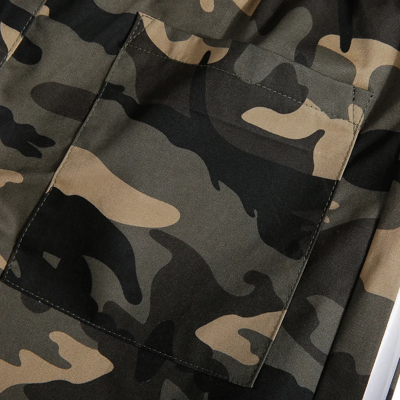 

Large Size 5XL Summer Men Casual Shorts New Brand Beach Shorts Drawstring Joggers Sports Camo Splicing Shorts Male Bermuda Pants