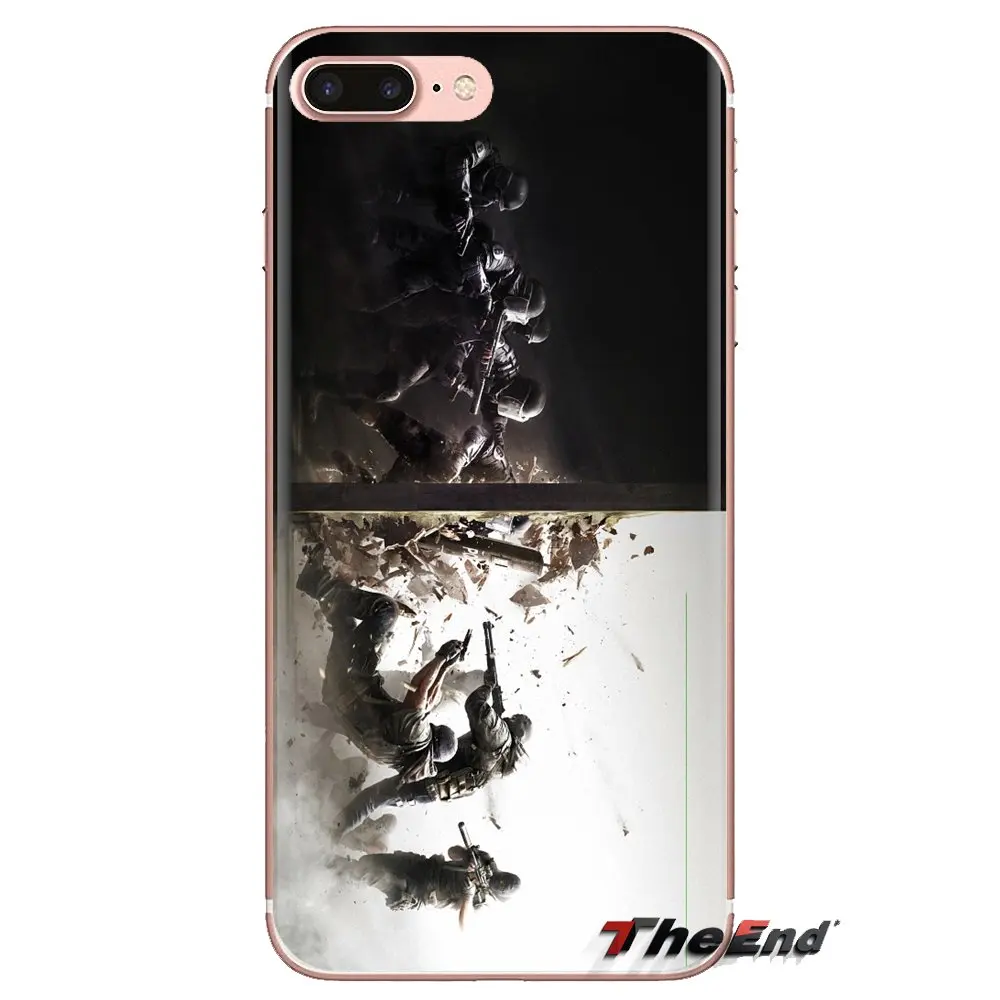 Мягкий чехол из ТПУ Rainbow Six Siege operation для iPhone XS Max XR X 4 4s 5 5S 5C SE 6 6S 7 8 Plus samsung Galaxy J1 J3 J5 J7 A3
