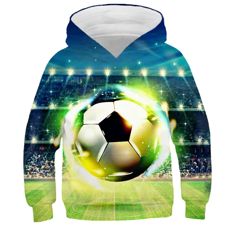 

Новинка 2021, Фэнтезийный костюм для футбола, Детская толстовка с 3D принтом, модная уличная одежда, свитшот большого размера для мальчиков, То...