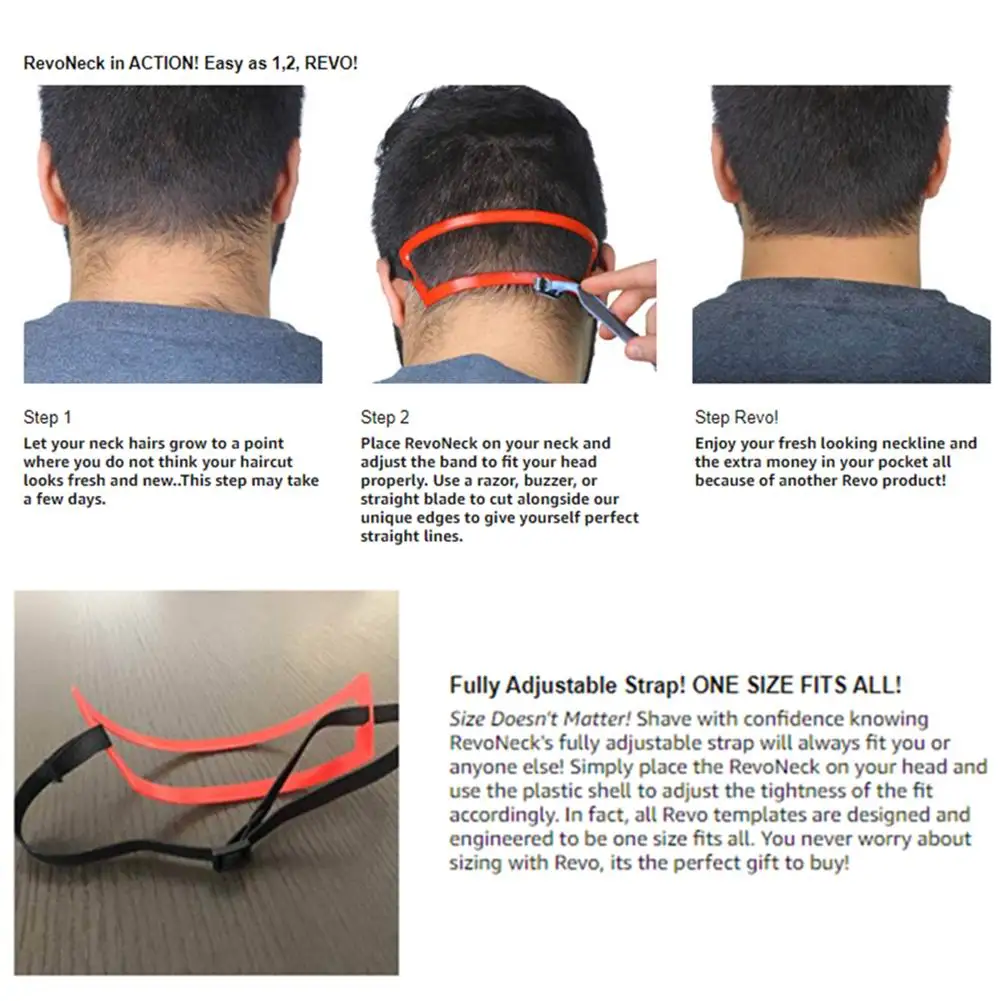 

New Hot Hair Styling Tool Trim Ruler Men Beard Shaping Template Neck Shape Neck Back Shape Neck Trimming Ruler Personal Use Tool
