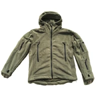 new anti cold autumn and winter hooded military green 400g cold proof and warm fleece fabric jacket coat windbreaker