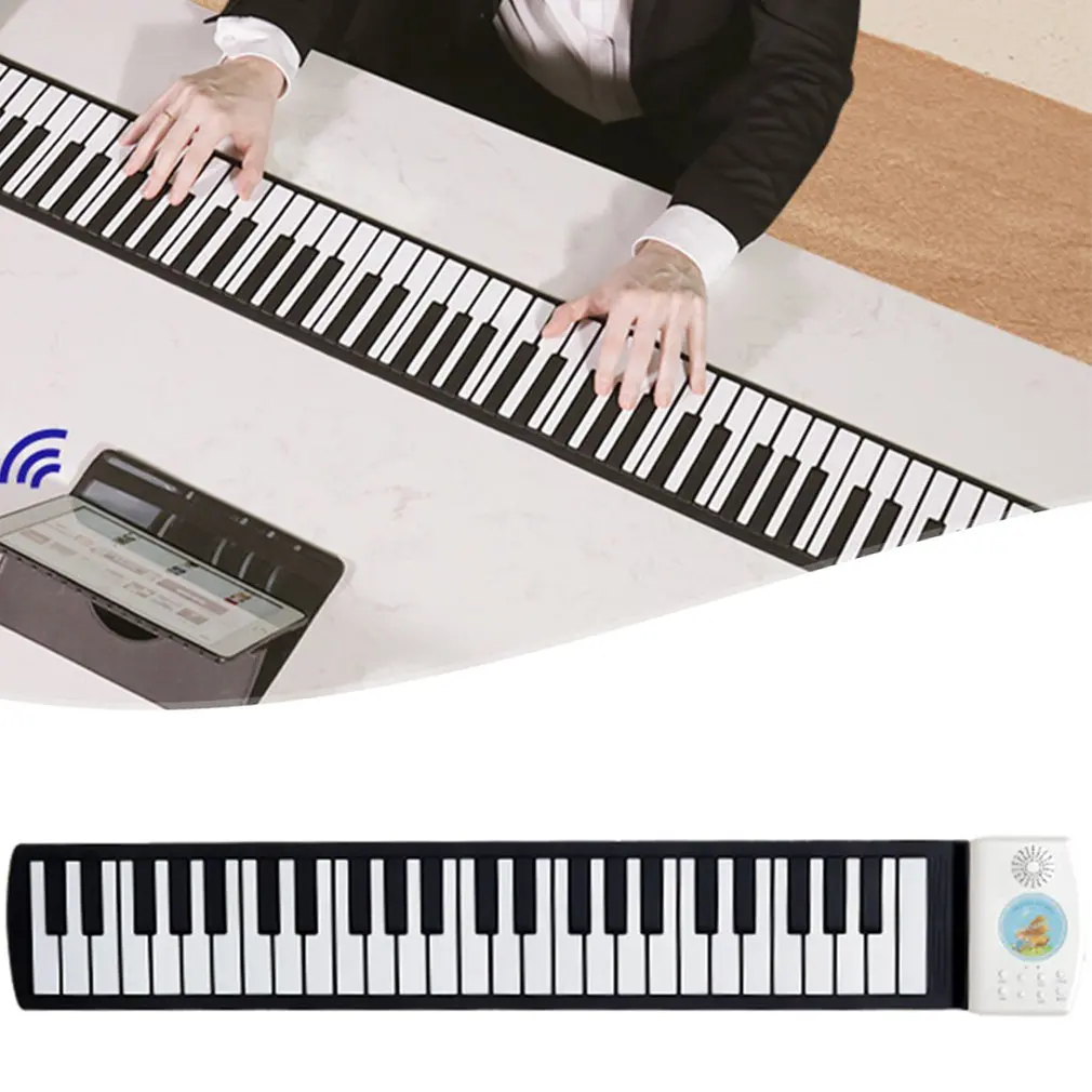 Новая 49 клавиш свернутая пианино цифровая Гибкая силиконовая складная