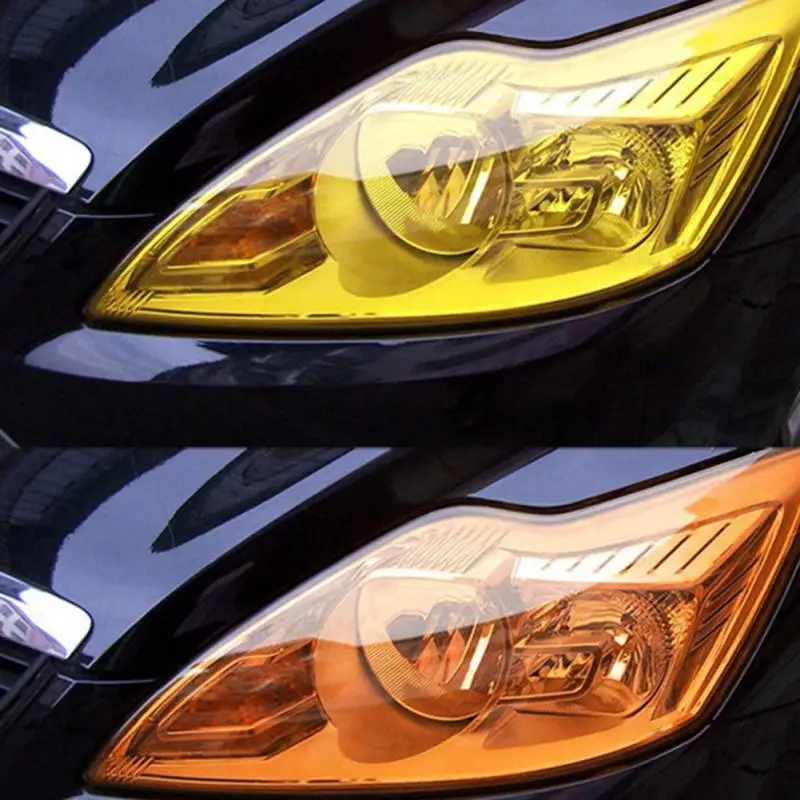 1 Pcs 30 X 60 Cm Car Light Sticker Film Self-adhesive Fog Lamp Headlight Tail Tone Vinyl Color 3 Layers Self-Adhesive |