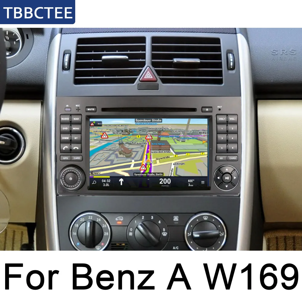 Автомобильный DVD мультимедийный плеер GPS для Mercedes Benz A class W169 2004 ~ 2012 NTG навигация