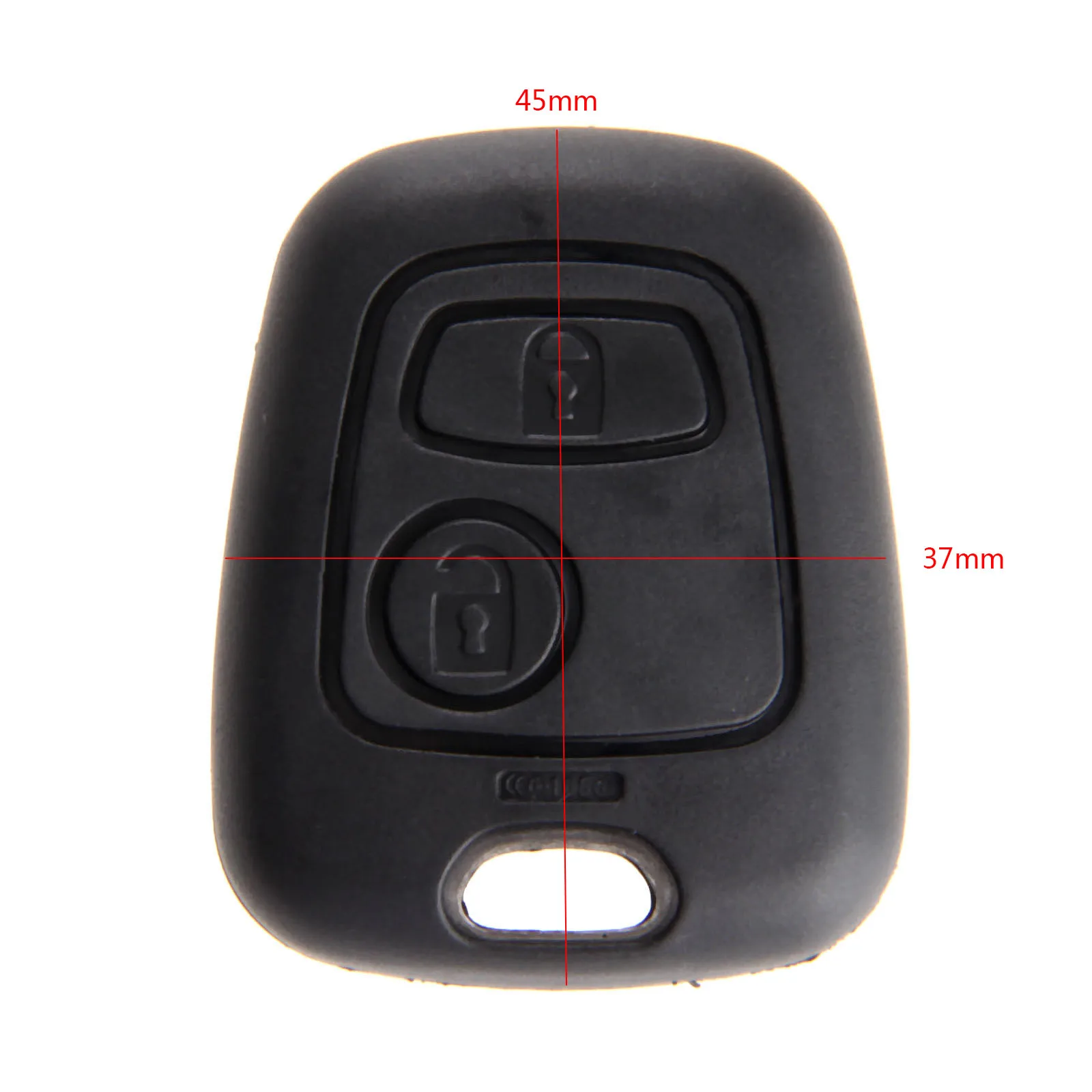 2 кнопки авто ключ пустой Fob оболочка Замена чехол Обложка для Peugeot 107 207 307 407 106 206 306