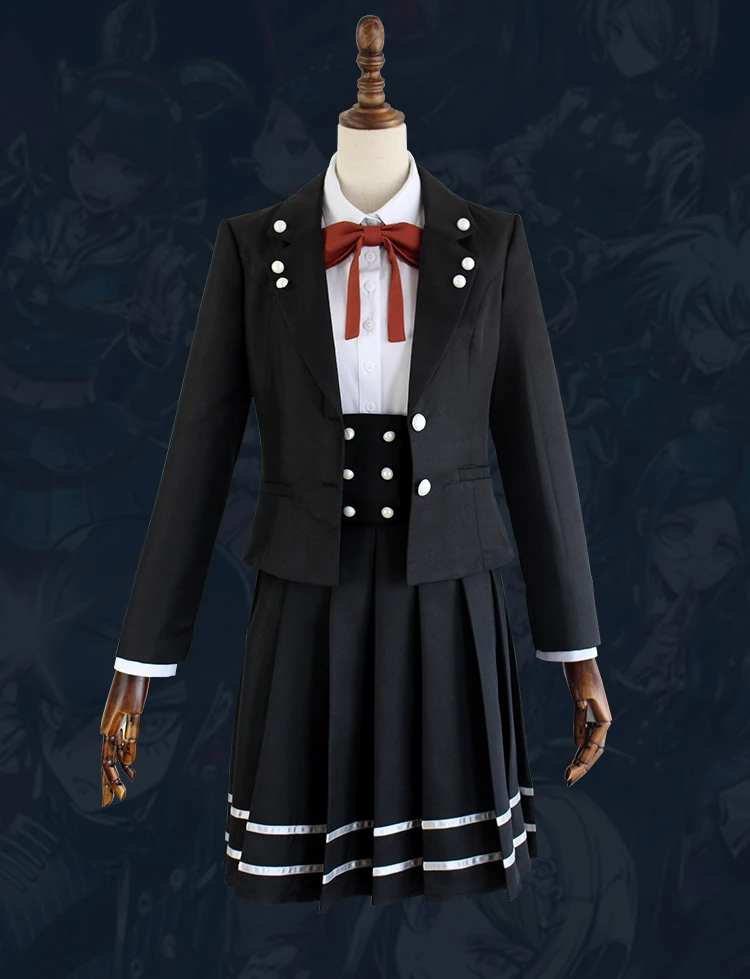 Костюм для косплея из аниме данганронпа V3 Shirogane Tsumugi JK женский парик Хэллоуина на