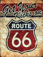 u s route 66 decorative posters on the wall gas station car the sign welcome sign in home decor restaurant plates garage gamer