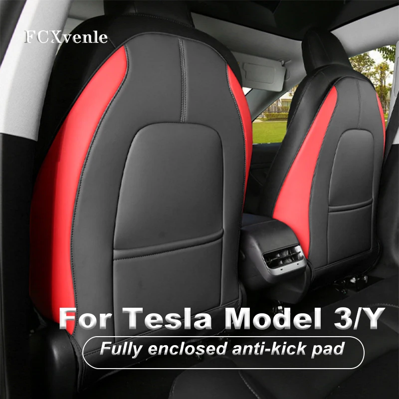 

Fully Enclosed Anti-Kick Pad Protective Cushion for Seat Back Storage Bag For TESLA MODEL 3 / Y Interior Accessories