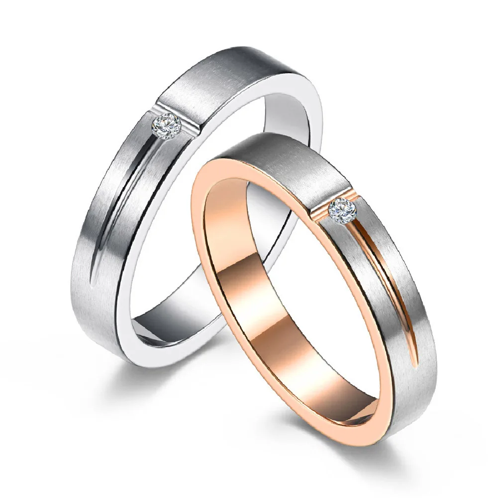 

Cold Style Stainless Steel Neutral Rings Zircon T Word Trendy for Husband Couple Girlfriend Jewelry Creativity Gift Wholesale
