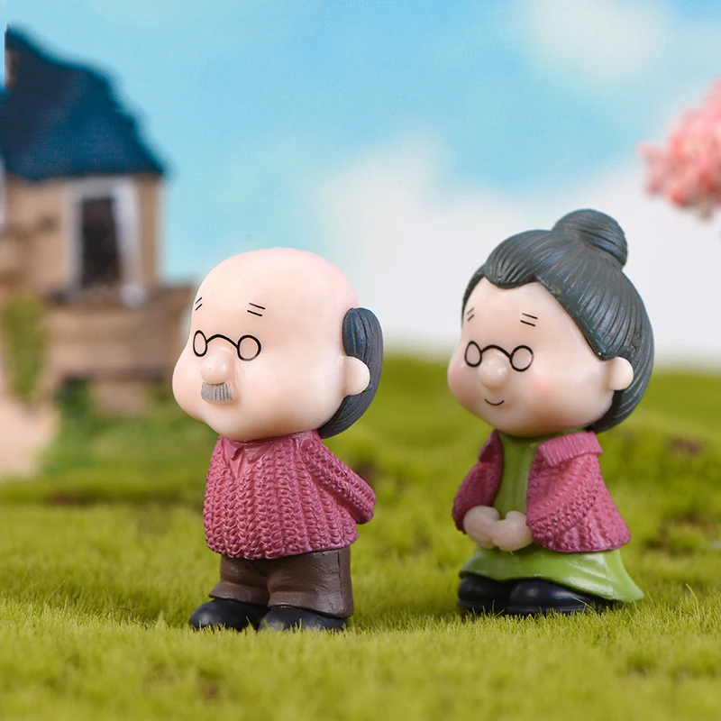 Sweety пара стульев статуэтки Сказочный Садовый Гном моховые террариумы Resin Crafts Home