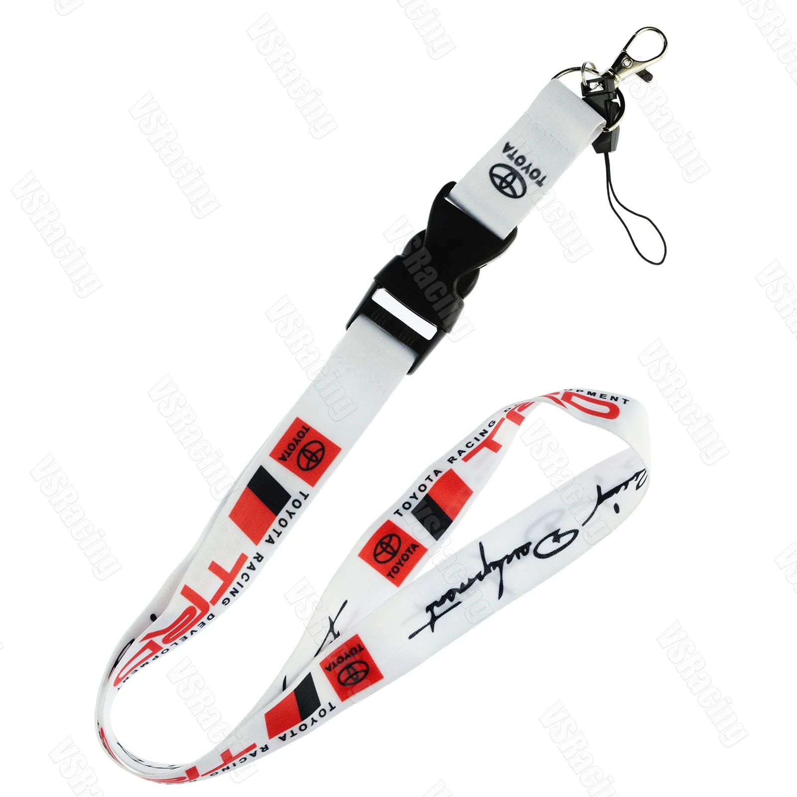 JDM Стиль ТРД ремешок для мобильного телефона брелок гоночный автомобиль ID карты