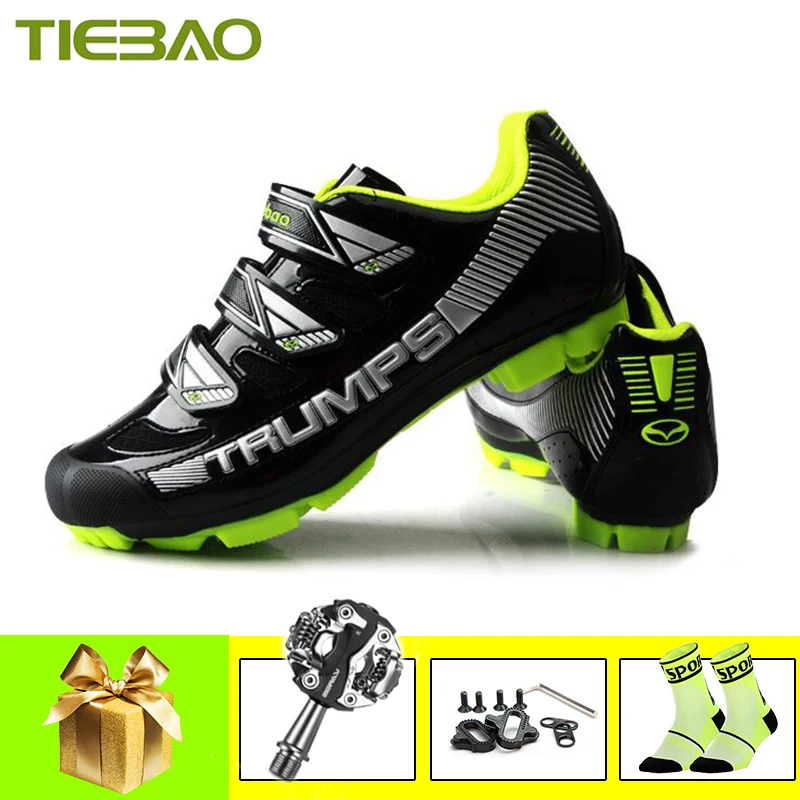 

Tiebao Cycling Shoes SPD Pedals Men Mountain Bike Shoes Zapatillas Ciclismo Mtb Breathable Athletic Bicycle Riding Chaussure Vtt