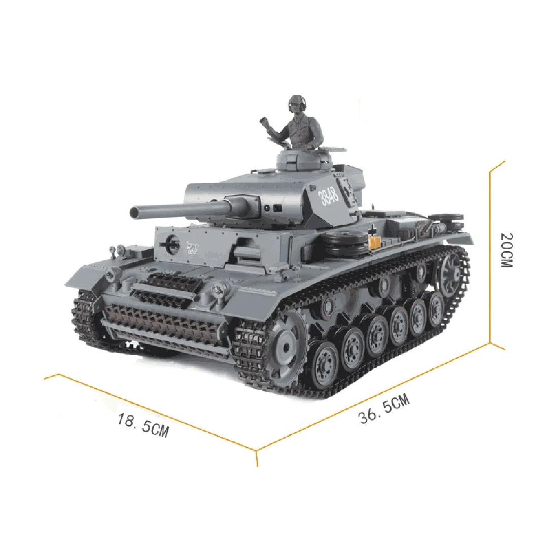 1:16 Немецкий III L Танк 2 4G модель дистанционного управления Военный танк со