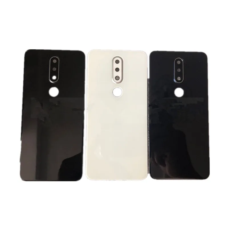 5.1Plus Real Housing For Nokia 5.1 Plus / X5 Glass Battery Cover Repair Back Door Phone Rear Case + Camera | Мобильные телефоны и