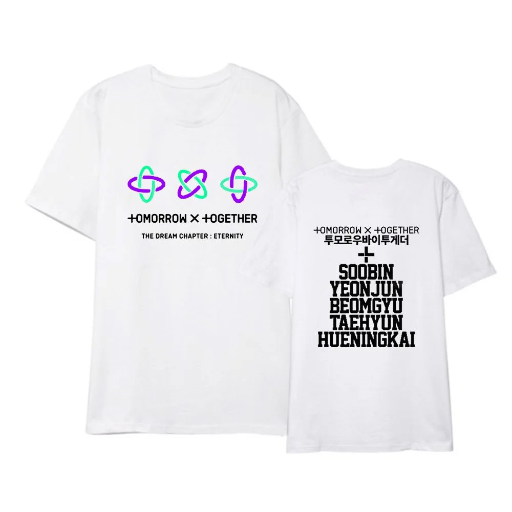 Футболка в стиле K pop TXT корейский стиль одежда хип хоп топ с принтом альбома Глава